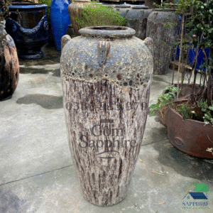 SAP6824940 - 1 Chậu - Men sôi kết hợp men nâu tủa