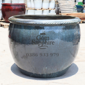 SAP175283 - 1 Chậu - Chậu lớn trồng mai & bonsai - Men xanh rêu